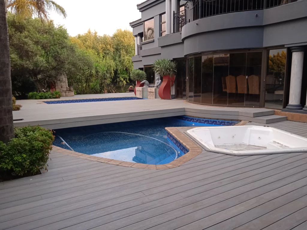 Custom pool decking
